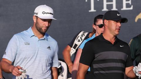 Brooks Koepka and John Rahm at The Players Championship