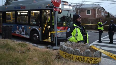 police at a crime scene