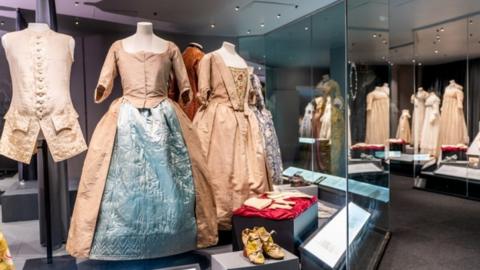 A display of Georgain fashions