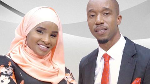 TV presenters Lulu Hassan and Rashid Abdalla