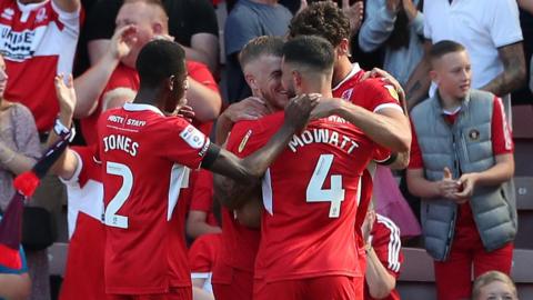 Middlesbrough celebrate second goal