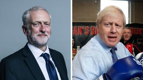 Jeremy Corbyn and Boris Johnson