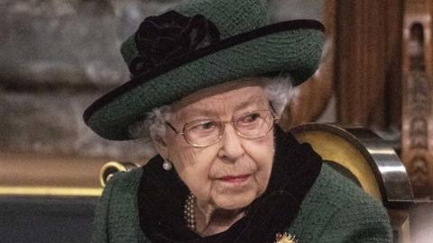 Queen at Philip's memorial