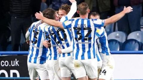 Huddersfield celebrate