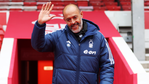 Nuno Espirito Santo at the City Ground after being named new Nottingham Forest boss