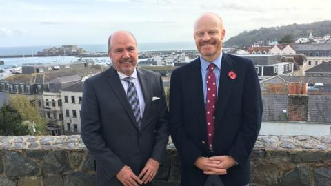 Costa Rican ambassador and guernsey's chief minister