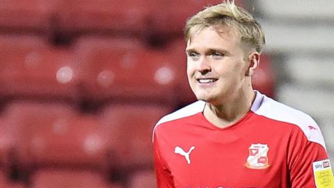 Matt Smith while on loan at Swindon Town