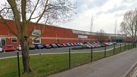 The pavement outside Admiral Lord Nelson School where the 5G mast will be located