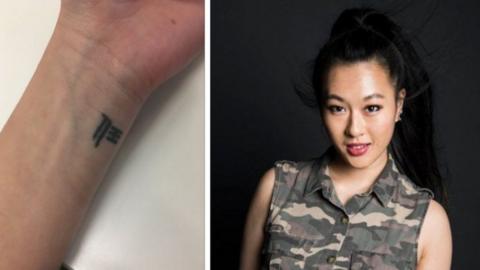 Kimberly Yam, a Chinese-American journalist, got a tattoo of her family name aged 20 after being bullied for her ethnicity as a child