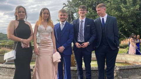 Students at the prom