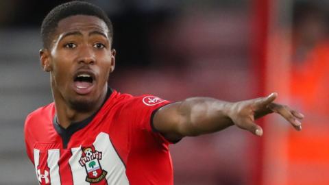 Kayne Ramsay in action for Southampton