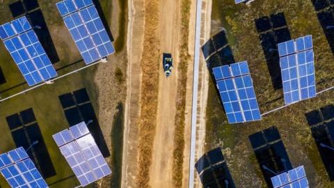 Solar farms in China