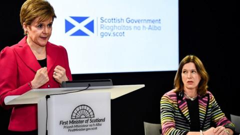 Nicola Sturgeon and Catherine Calderwood