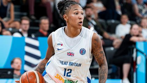 Savannah Wilkinson of Great Britain in action