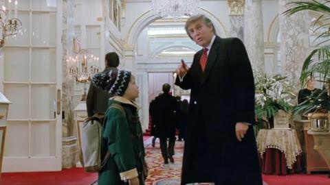 Donald Trump and Macauley Culkin in Home Alone 2