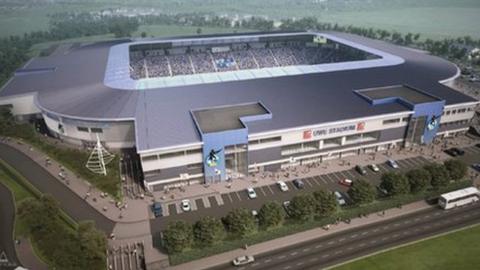 Bristol Rovers proposed new stadium from above