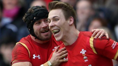 Leigh Halfpenny and Liam Williams