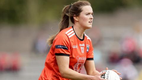 Armagh's Aimee Mackin in action against Cavan two weeks ago