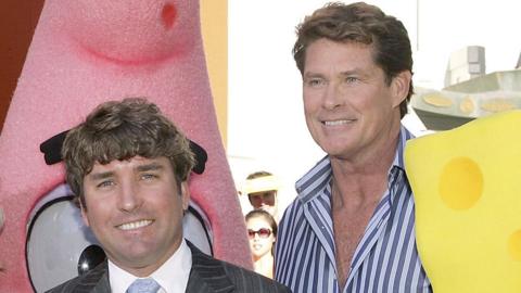 Stephen Hillenburg with David Hasselhoff