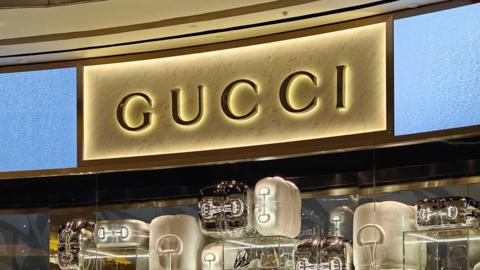 Gucci store in Shanghai, China.
