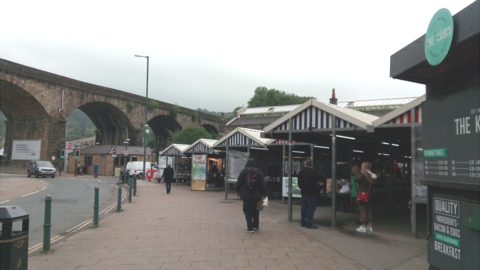 The town's market and market hall