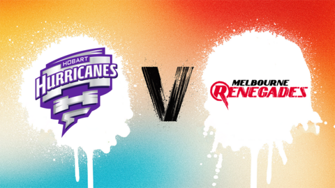 Hobart Hurricanes v Melbourne Renegades badge graphic