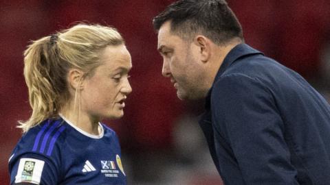 Scotland's Erin Cuthbert and Pedro Martinez Losa