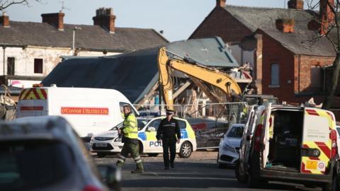 Wirral blast scene