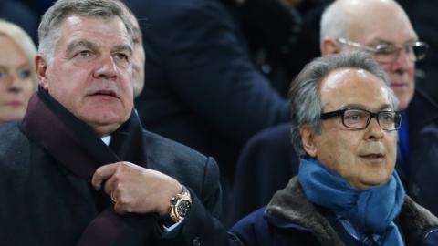 Everton manager Sam Allardyce and major shareholder Farhad Moshiri