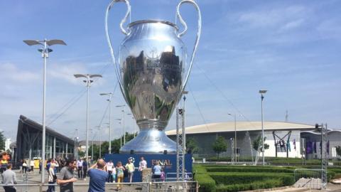 Replica Champions League trophy