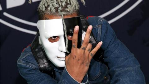Rapper XXXTentacion attends the BET Hip Hop Awards 2017, in Miami Beach, 6 October 2017