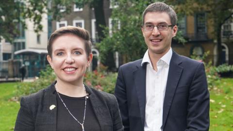 Green Party co-leaders Carla Denyer and Adrian Ramsay