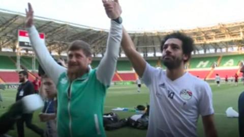 Chechen leader, Ramzan Kadyrov, has hit back at claims he used footballing star Mo Salah for political propaganda.