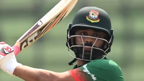Bangladesh captain Tamim Iqbal top-scored in the third ODI against Ireland