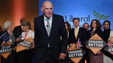 Sir Vince Cable at Lib Dem Euro launch