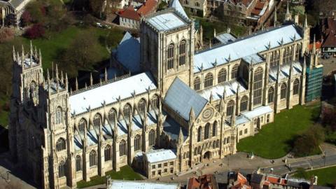 York Minster from the air