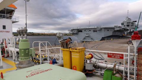 Refuelling HMS Queen Elizabeth