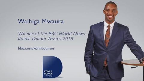 Waihiga Mwaura Komla Dumor award winner