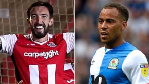 Shrewsbury's two new signings, Blackburn winger Elliott Bennett and Exeter striker Ryan Bowman