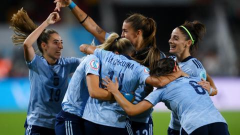 Spain celebrate