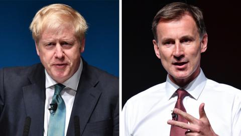 Boris Johnson and Jeremy Hunt