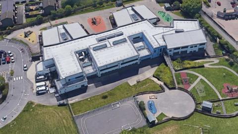 Google Earth view of the Thomas Bewick School