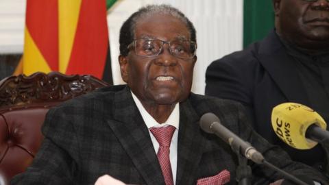 Zimbabwean President Robert Mugabe