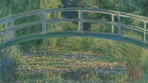Monet's Water-Lily Pond painting