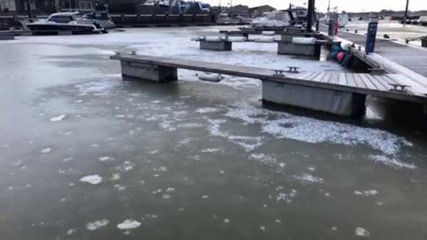 Frozen sea