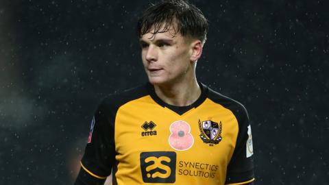 Jake Taylor in action for Port Vale