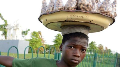 A vendor in Lagos, Nigeri