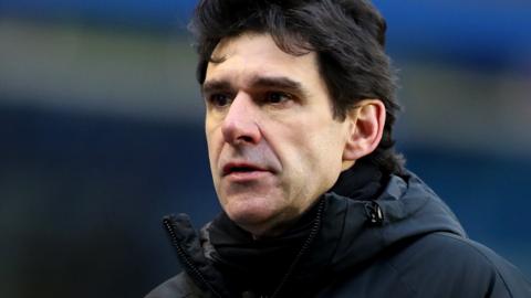 Birmingham head coach Aitor Karanka on the sidelines