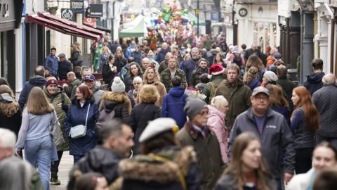 Shoppers in Winchester