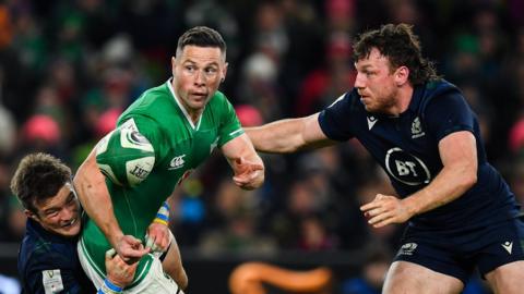 John Cooney in action against Scotland in the 2020 Six Nations